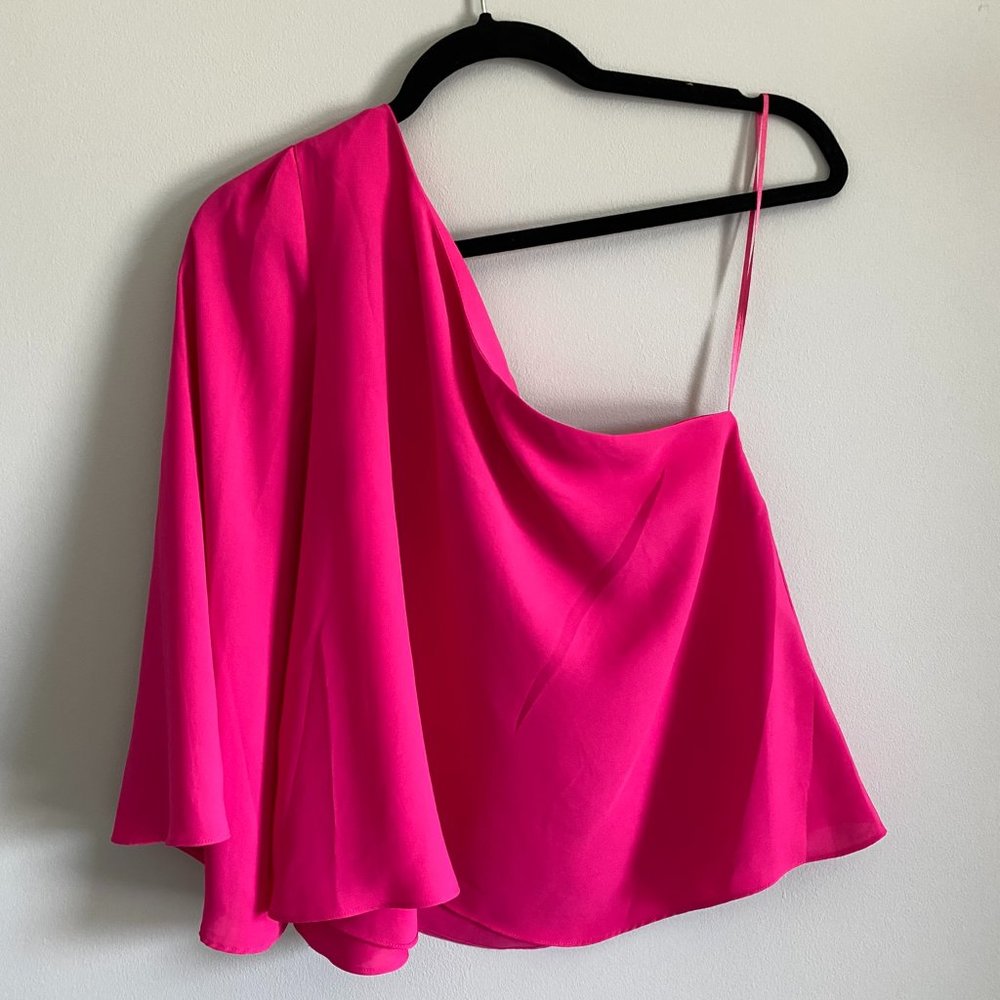 Design Lab Lord & Taylor Bright Pink Top